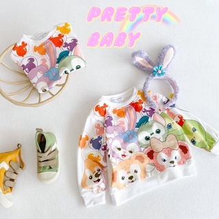 PRETTY BABY🧸พร้อมส่ง🧸เสื้อเเขนยาวเด็ก สเวตเตอร์ เสื้อเด็กผู้หญิง ลายการ์ตูน(173)