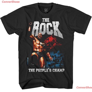 เสื้อยืดผู้ชายและผู้หญิง Mens The Rock Shirt - The Brahma Bull Superstar Tee - World Wrestling Champion T-Shirt Short sl