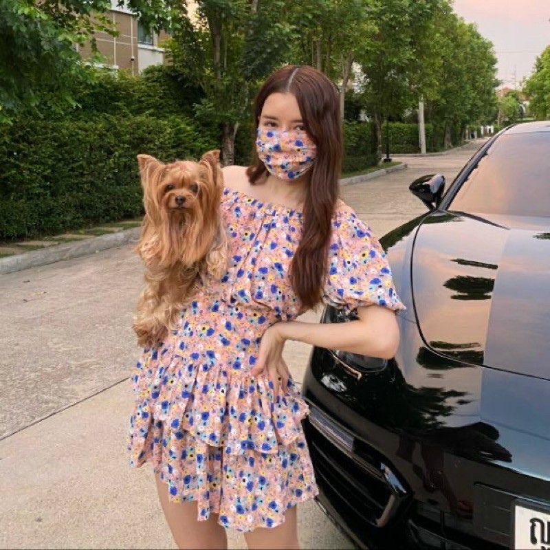 FLAT2112 FT584 : HONEY PIE DRESS (Pink)