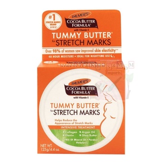 Palmers, Cocoa Butter Formula, Tummy Butter, For Stretch Marks,125g
ปาล์มเมอร์ ผลิตภัณฑ์ป้องกันรอยแตกลาย