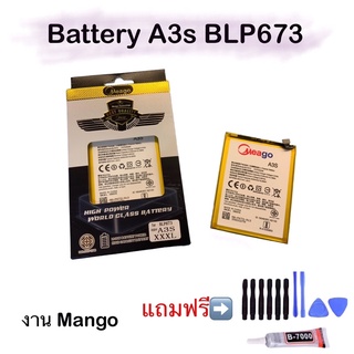 Bateeryใช้สำหรับ A3s BLP673 ความจุ แบตเตอรี่ 4100 mAh By mango มี มอก รับประกัน1ปีฟรี ชุดไขควงและกาว ยางติดฝาหลัง 1 หลอด