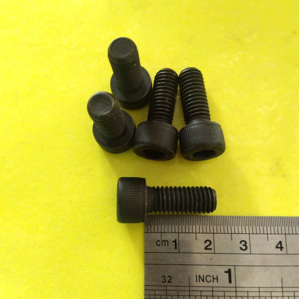 M8 X 20 STEEL L-BOLT 2CM LENGTH / M8 BOLT / 13 L6 KEY BOLT / L 6 FULL THREAD / M8 X 20 L-BOLT / M8X2