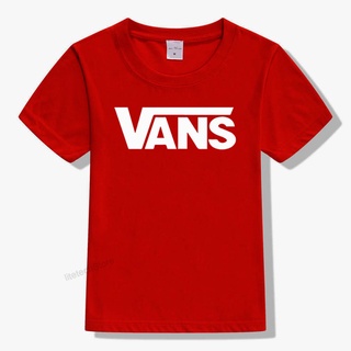 VANS เสื้อยืด เสื้อยืดแฟชั่น เสื้อคอกลม ผ้าคอตตอลหนานุ่ม 100% สวมใส่ได้ทั้งหญิงและชาย -YY0144 new cotton 100%