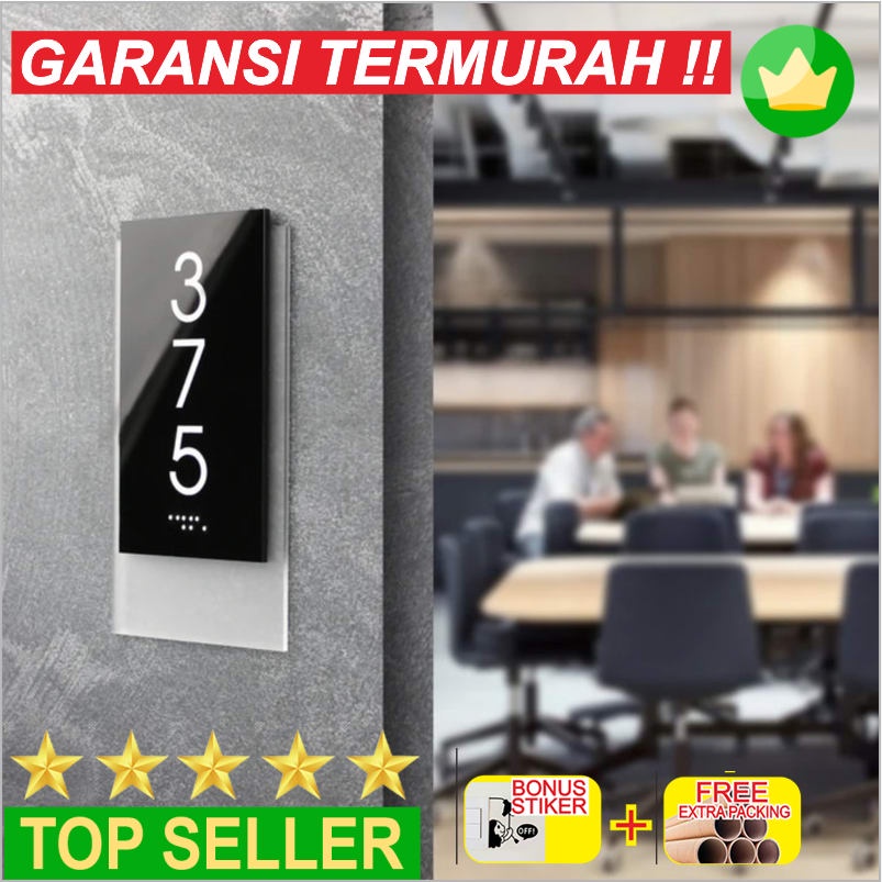 ขายส่ง Modern Home Hotel Room Numbers Frost ป้ายอะคริลิค Board - 15x7 Cool