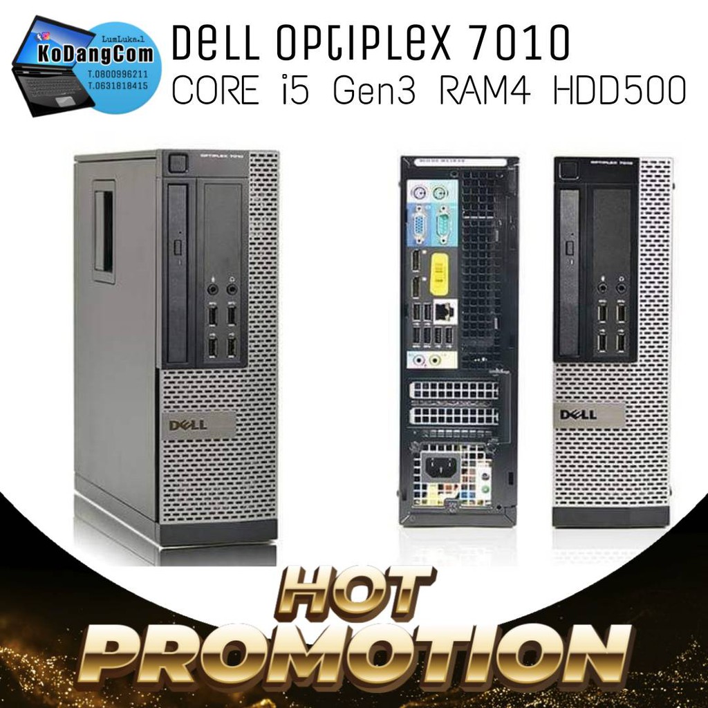คอมตั้งโต๊ะ PC Dell Optiplex 7010 Core i5 gen3 RAM4GB HDD500GB