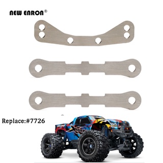 #7726 สแตนเลสด้านบน 1 ชิ้นล่าง 2 ชิ้น Bulkhead Tie Bar สำหรับชิ้นส่วนรถยนต์ 1/5 RC 1:5 Traxxas XMAXX X-MAXX 6S 8S อุปกรณ์เสริมในรถยนต์