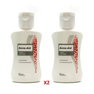 Acne Aid Liquid Cleanser เอคเน่ เอด 50ml. x 2 ขวด