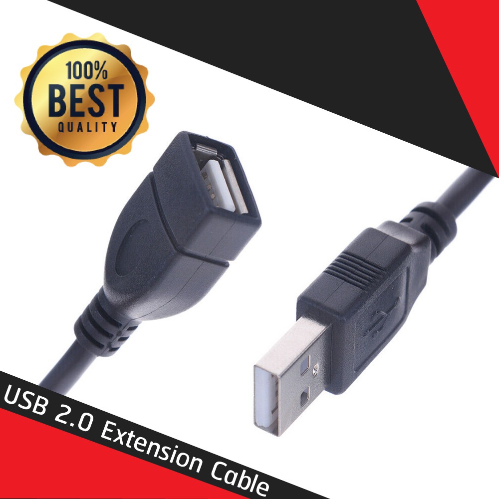 สายต่อ USB USB 2.0 Extension Cable Lead A Male Plug To Female Socket 1 ...