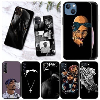 เคสโทรศัพท์มือถือ แบบนิ่ม ลายการ์ตูน Tupac Amaru สีดํา สําหรับ Huawei P20 P20 Lite P20 Pro P30 P30 Lite P30 Pro