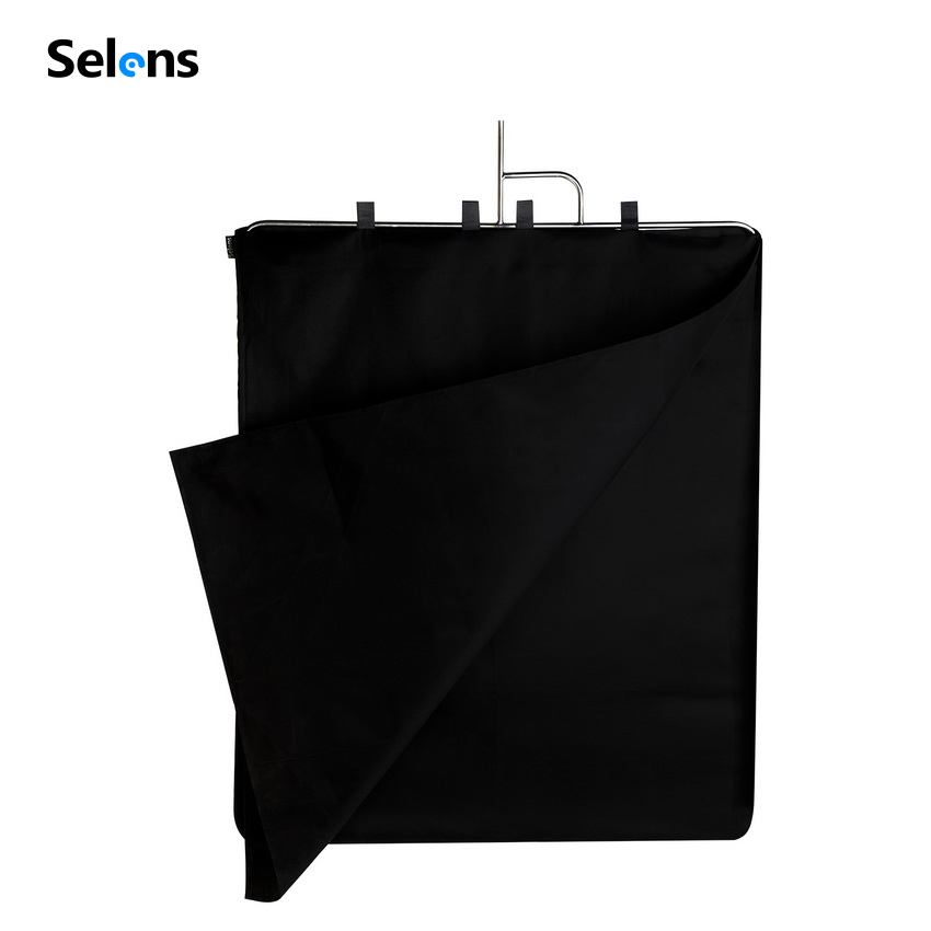 Selens แผงผ้ากรองแสง ขนาด 75x90 ซม. ผ้าดูดซับแสงสีดำ คุณภาพสูง ใช้ในสตูดิโอ ถ่ายวิดีโอ ถ่ายภาพบุคคล Only Cloth