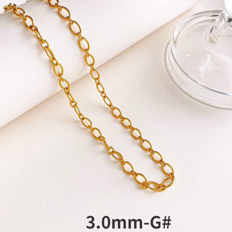 สร้อยคอลายทองคำ 18K สำหรับทั้งชายและหญิง ทำจากเงิน S925 พร้อมจี้ หลากสไตล์ให้เลือก ราคา ถูกที่สุด ดีลบีเคเค แกลเลอรีภาพที่ 4