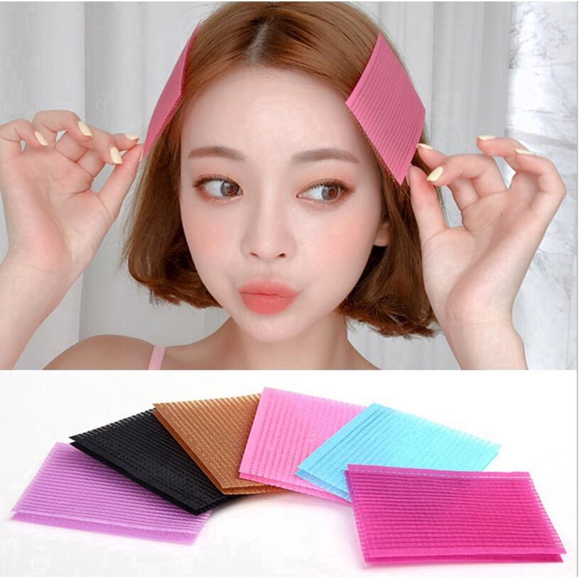 10pcs / 5Pairs คลิปสติกเกอร์ผมบางคลิปคงที่แบบไม่มีรอยต่อ Magic Paste Magic Tape Fringe