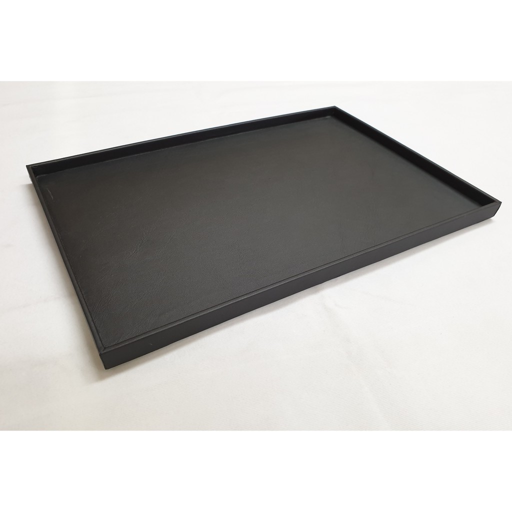 ถาดหนัง pu (หนังเทียม), ถาดผ้ากำมะหยี่ ขนาด 8 x 12 นิ้ว, ถาดอะคลิลิค และ ถาดหนังกั้นช่อง/ Leatherette tray, Velver tray