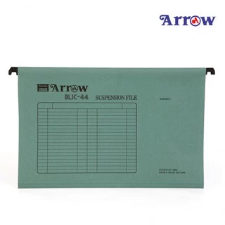 ARROW (แอโรว์) แฟ้มแขวน ปกกระดาษ AR-44 F/C สีเขียว ตราแอโรว์ บรรจุ 10เล่ม/แพ็ค จำนวน 1 แพ็ค