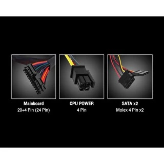POWER SUPPLY (อุปกรณ์จ่ายไฟ) NUBWO 550 WATT , 650 WATT (NPS-030 NPS-020) NPS650 ไม่มีไฟเลี้ยงการ์ดจอ ประกัน 1 ปี