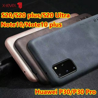 S20/S20 plus/S20 Ultra/Note10/Note10 plus/P30/P30 pro!  เคส หนัง X-Level Vintage Leather For Samsung Huawei ของแท้นำเข้า