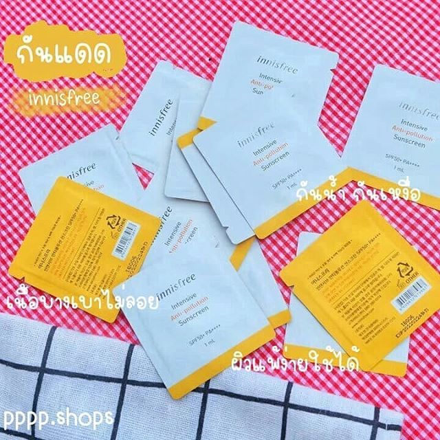 กันแดดอินนิส​ฟรี​ ซองละ​ 9​ บาท🔥 (ขนาดทดลอง)​