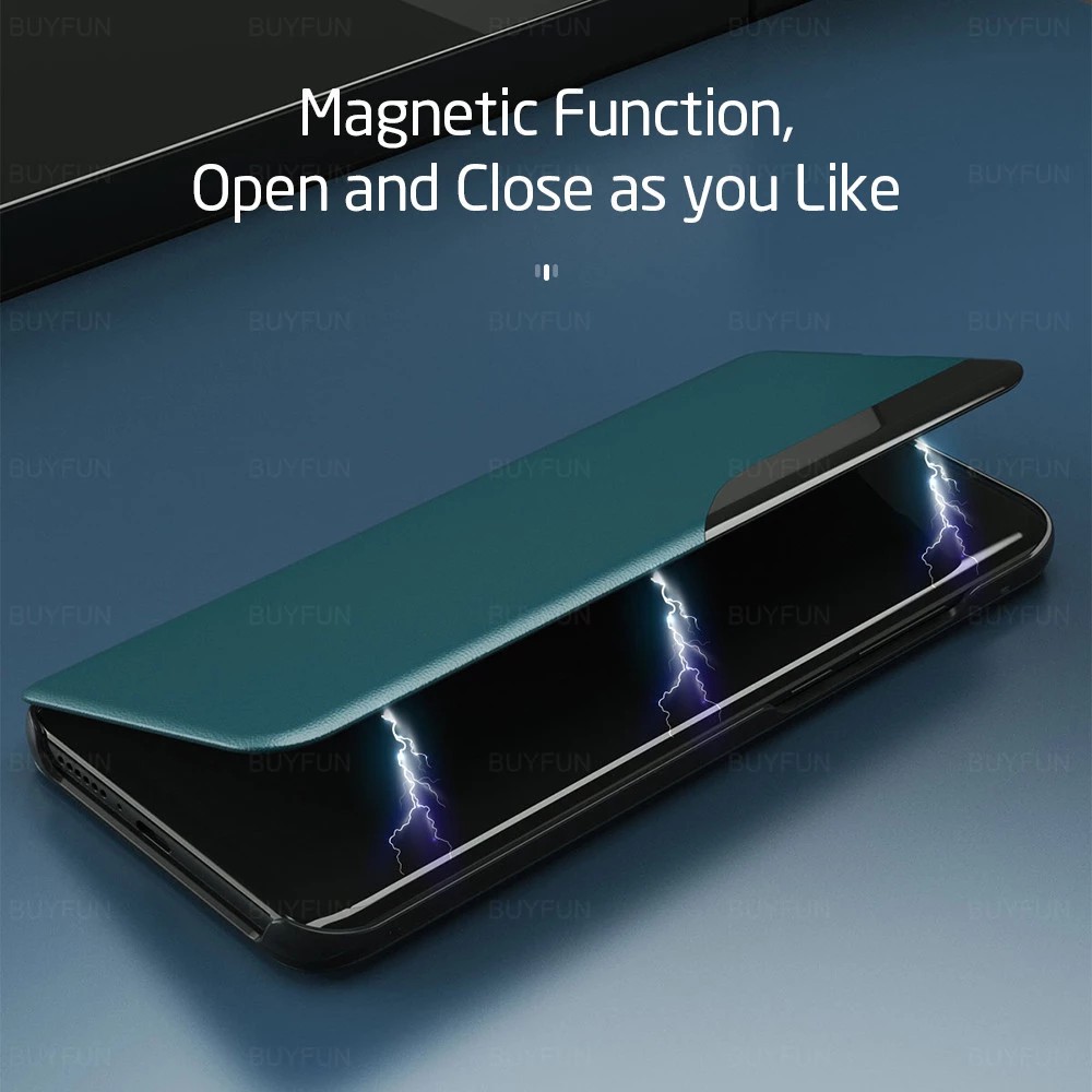 OPPO Find X5 Pro A5 A9 2020 ⭐ครึ่งหน้าต่าง Sideshow Flip Bracket เคสโทรศัพท์หนัง⭐ FindX5 FindX5Pro ราคา ถูกที่สุด ดีลบีเคเค แกลเลอรีภาพที่ 2