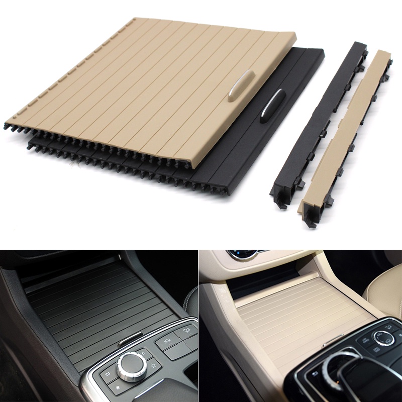 ฝาครอบที่วางแก้วเครื่องดื่มชัตเตอร์คอนโซลกลางรถยนต์ สําหรับ Mercedes Benz ML GL GLE GLS Class W166 W292 2012 2013 2014 2015 2016 2017 2018 2019