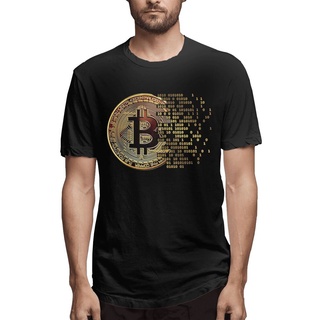 เสื้อยืด พิมพ์ลายดิจิตอล Bitcoin Crypto สไตล์ฮิปฮอป สําหรับผู้ชาย