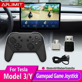 Tesla อุปกรณ์เสริมFor Tesla Model 3 Y X S Game Joystick Gamead Bluetooth Wireless Controller Joystick with DualVibration