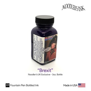 Noodlers "Brexit" Bulletproof Ink 3oz.Bottle - หมึกกันกระสุน สีม่วง ขนาด 3 ออนซ์