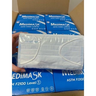 หน้ากากอนามัยทางการแพทย์ 3 ชั้น Medimask แท้💯|เมดดิมาสก์ 50ชิ้นต่อกล่องผลิตในไทย