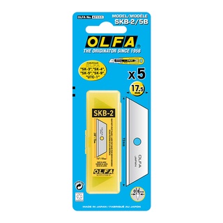 OLFA ใบมีดคัตเตอร์ SKB-2/5B ขนาด 17.5 มม. ใช้ได้ 2 คมตัด สำหรับมีดคัตเตอร์เซฟตี้