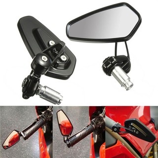 กระจกปลายแฮนด์มอเตอร์ไซค์ ทรง CRG RACING POWER RCP1-BK  (สีดำ) 777777777777