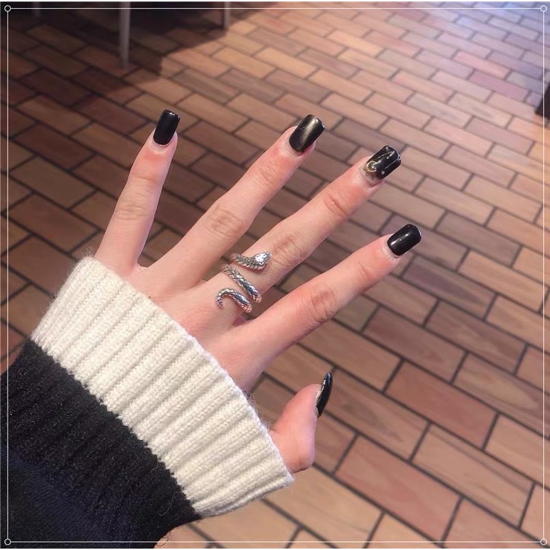 พร้อมส่งจากไทย ❣️ (W12) แหวนงูแฟชั่น ปรับขนาดได้ แหวนแฟชั่นรูปงู