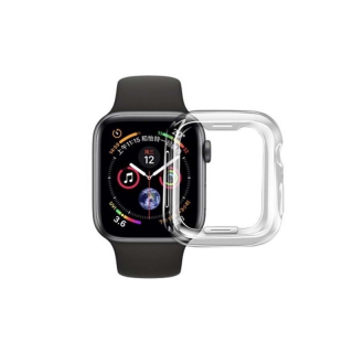 พร้อมส่งจากไทย  เคส TPU กันรอย สำหรับ Apple watch แบบนิ่ม ⏰ Series 1 2 3 4 5 6 7 se / ขนาด 38 40 41 42 44 45 / สีใส ดำ