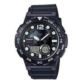 นาฬิกา CASIO worldtime 2 ระบบ AEQ-100W-1AVDF