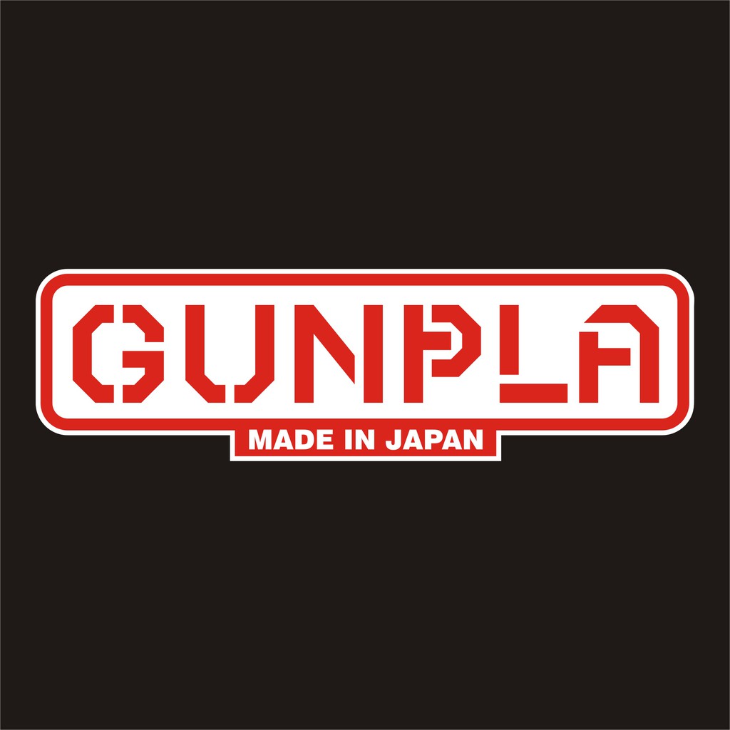 gunpla สติกเกอร์ pvc กันน้ำ ขนาด 4.6 x 16 cm ราคา 19 บาท
