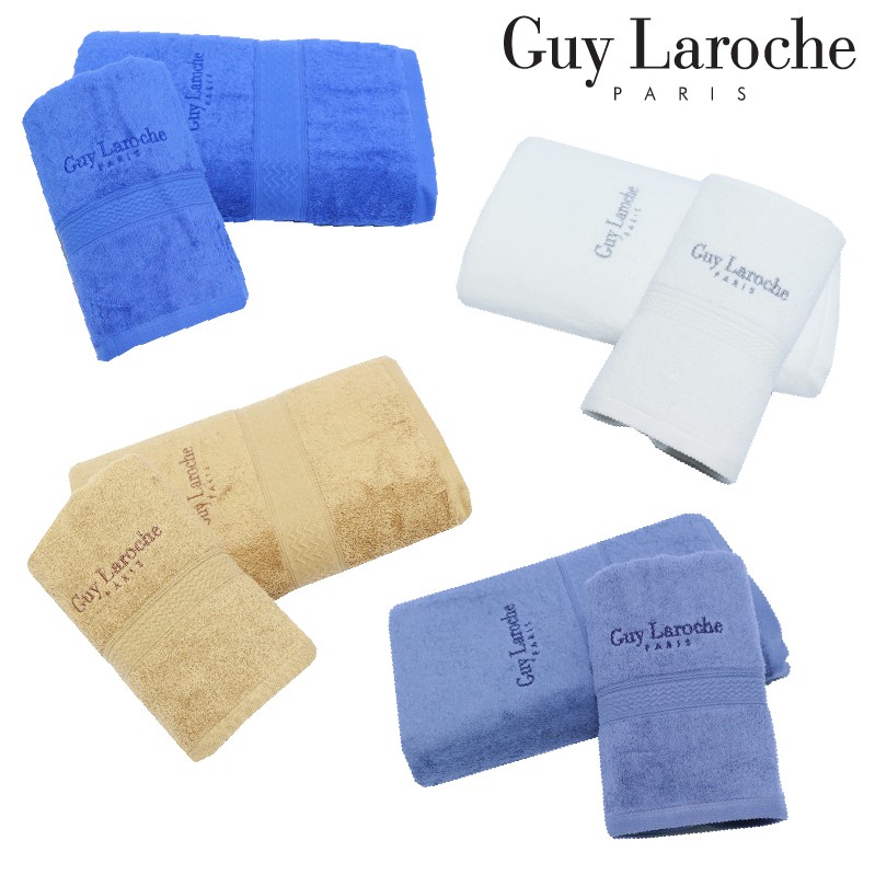 GuyLaroche ชุดผ้าขนหนู รุ่น ANTI BACTERIA ผ้าขนหนูเช็ดตัว+ผ้าขนหนูเช็ดผม (TGG11200)