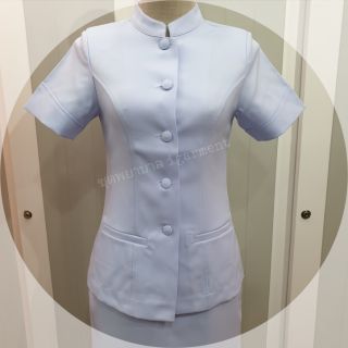 เสื้อพยาบาล ผ้าวาเลน คอจีน มีหน้าร้านอยู่อนุสาวรีย์ชัยฯ และใกล้ซีคอนบางแค ชุดพยาบาล