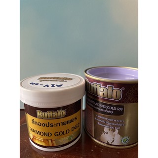 สีอะคริลิคทองคำG99 G88 สูตรน้ำมัน และสูตรน้ำปริมาณสุทธิ 0.25 ลิตร ขนาดกระปุกเล็ก bowonshop
