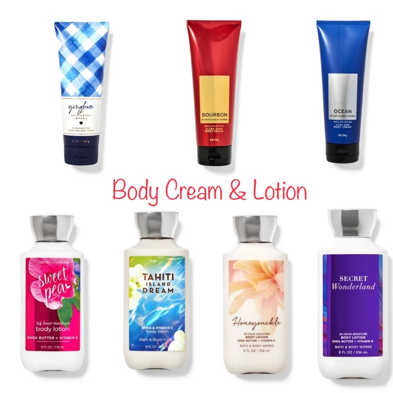 Bath &amp; Body Work Body Cream and Body Lotion