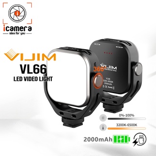 Vijim LED VL66 3200K-6500K CRI95 2000 mAh - ไฟ LED Video Light ไฟวิดีโอ Live สด ถ่ายภาพ