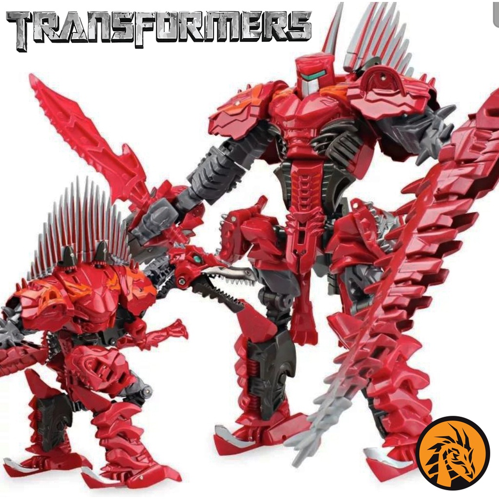 พร้อมส่ง หุ่นยนต์ ทรานส์ฟอร์เมอร์ส Transformers สีแดงแรงฤทธิ์ แปลงร่างเป็นไดโนเสาร์ T-Rex ได้ งานสวย เล่นสนุกครับผม