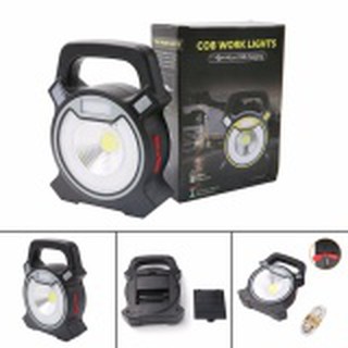 COB WORK LIGHT ไฟฉาย พร้อมไฟฉุกเฉิน แบบพกพา เป็นแบตเตอรี่สำรองขนาด 37300มิลิแอมป์ ได้ในตัว ชาร์จด้วย usb