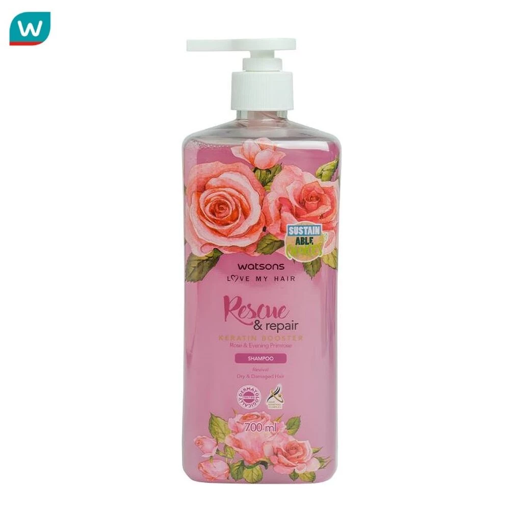 Watsons วัตสัน โรส แอนด์ อีฟนิ่ง พริมโรส แชมพู 700มล.
