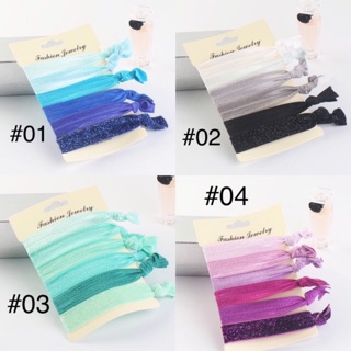 ยางรัดผม set 6 ชิ้น hair ties สุดฮิต