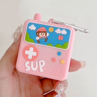 เคสหูฟังบลูทูธไร้สาย ซิลิโคนนิ่ม กันกระแทก กันรอยขีดข่วน ลาย Super Mario สีชมพู สําหรับ Samsung Galaxy Live Buds 2 Pro