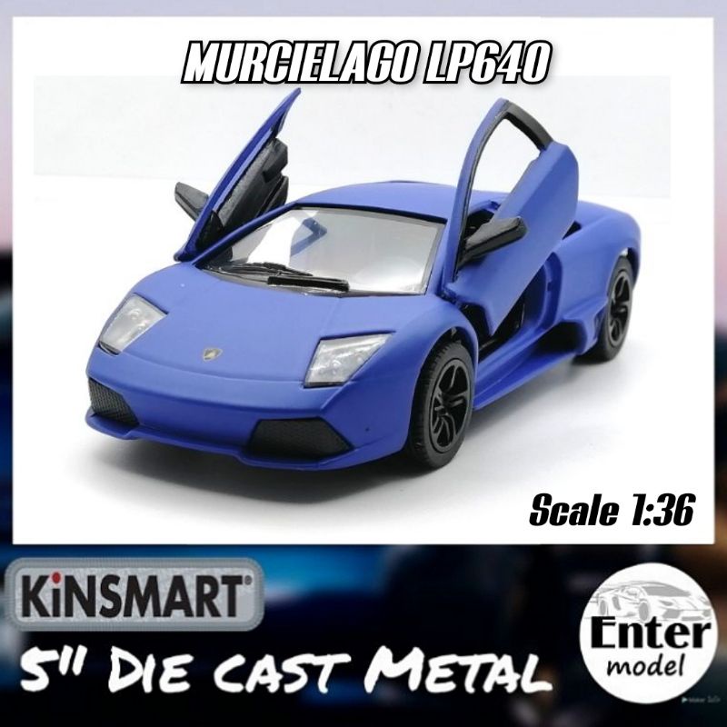 โมเดล​รถ​เหล็ก​ แลมโบ Murcielago LP640 [KINSMART​ ลิขสิทธิ์​แท้]​ สเกล 1/36 ยาว 12.5cm เปิดประตู​​ได