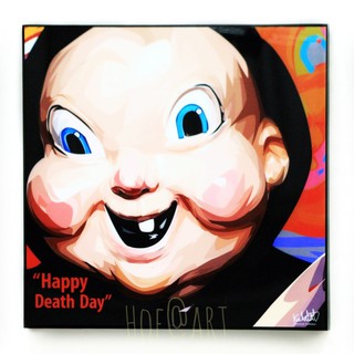 Happy Death Day สุขสันต์วันตาย ภาพยนตร์ รูปภาพ​ติด​ผนัง​ pop art กรอบรูป​​ ของขวัญ​​ รูปภาพ แต่งบ้าน