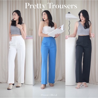 Pretty trousers✨กางเกงทรงขากระบอกตรง ทรงสวยมาก😍