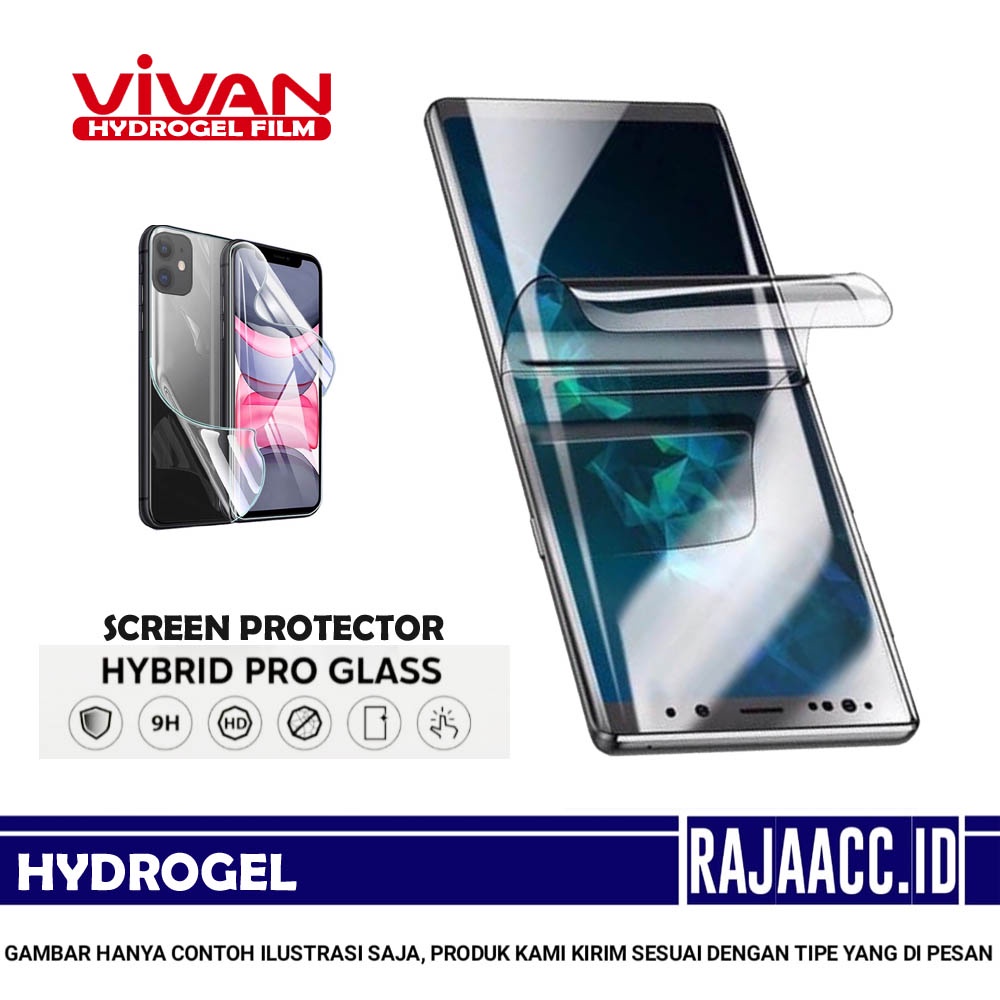 Vivan Hydrogel Clear Vivo Y11 Y11 (2019) Y11s Y12 Y12a Y12i Y12s Y12s 2021 Y15 Y15 Y15 (2013) Y15a Y