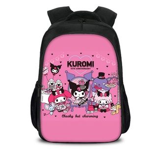 กระเป๋าเป้สะพายหลัง พิมพ์ลายการ์ตูน My Melody Kuromi น่ารัก แบบสร้างสรรค์ สําหรับเด็กนักเรียน