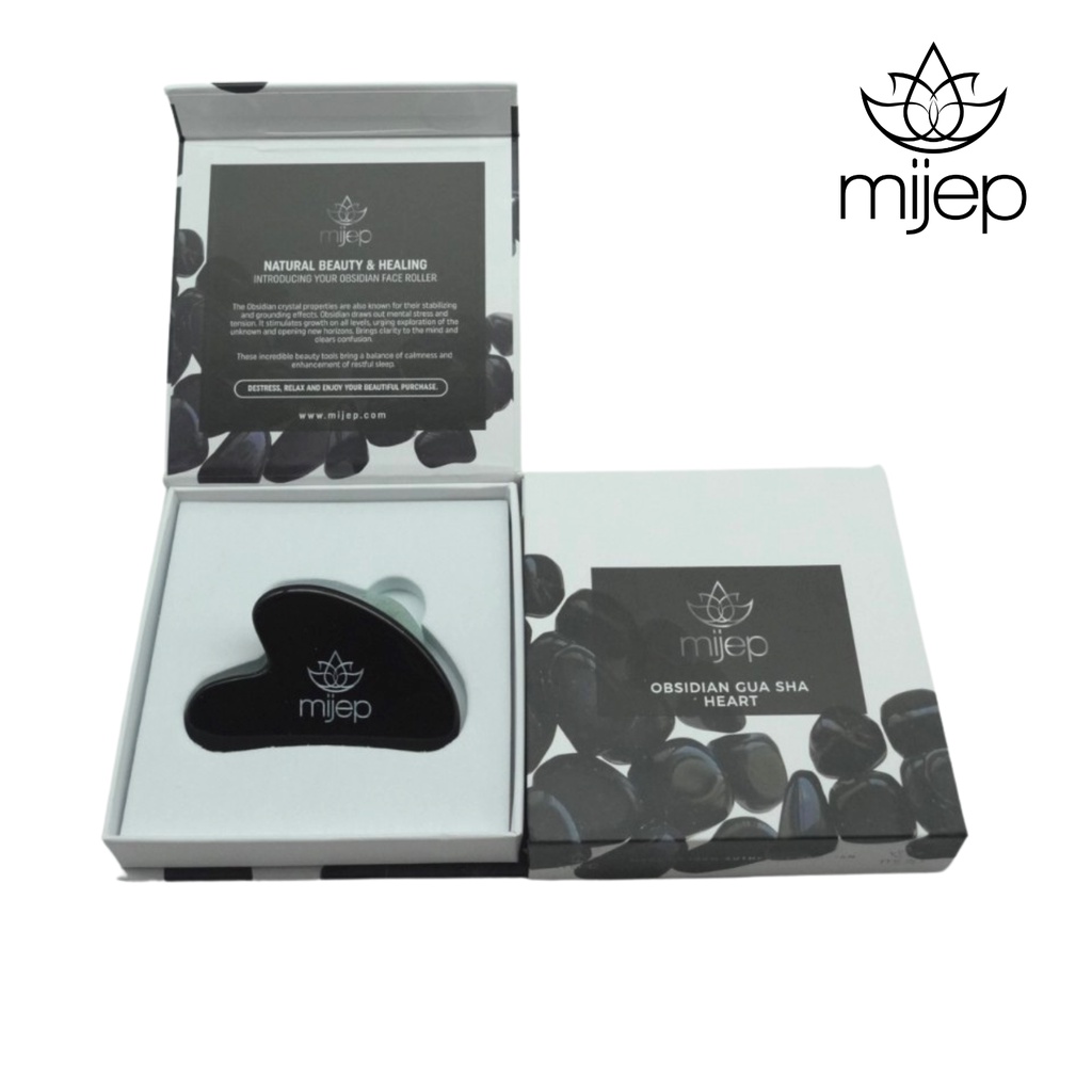MIJEP ออบซิเดียนกัวชา Black Obsidian Gua Sha -  Beauty Tools > Facial Care Tools