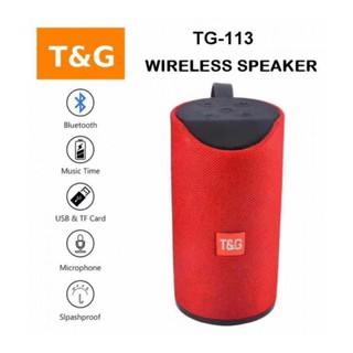 ลำโพงบลูทูธ T&amp;G TG 113 Super Bass Wireless Bluetooth Speaker.